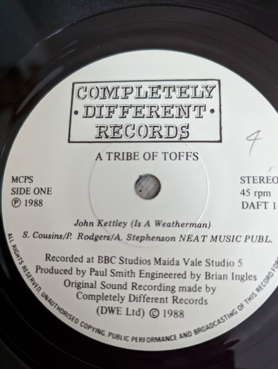 MIKEYWMS's tweet photo. #7single of the day :Tribe of Toffs,John kettley is a weatherman. 1988 C.D.R.
@NewWaveAndPunk @Kgero1965
@zap210 @mattvern @MarianneHawksw2
@MerylSebon @TheRealSkeneo @TanyaJjjjj @Sarahilovemydog @nigelburton5 @Notoldjustexpe1 @GarySlade5 @fredfenackerpan https://t.co/3CoDasR6hl