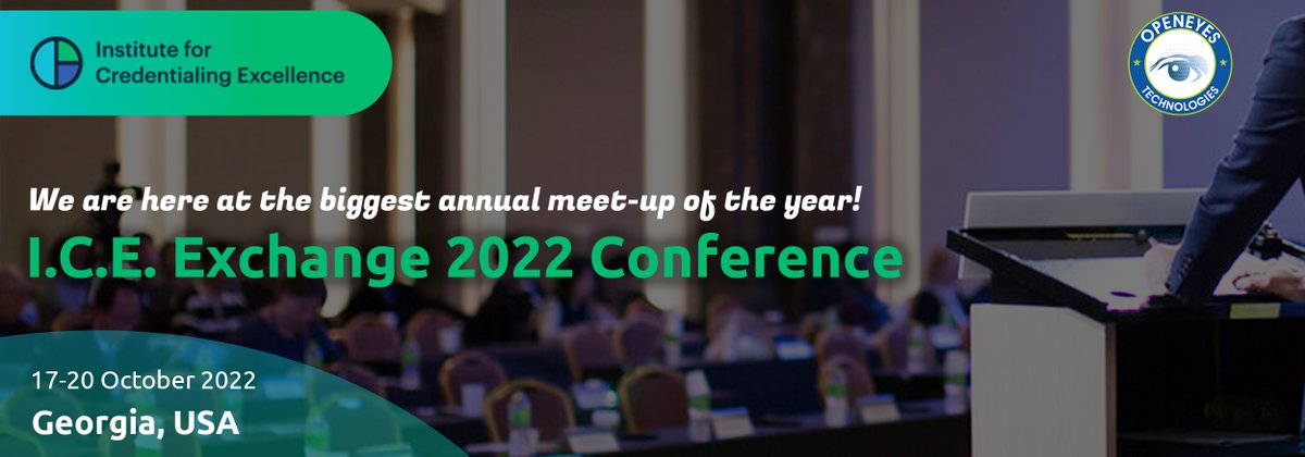 OpenEyesTech's tweet image. Meet us in Savannah for the upcoming I.C.E. Exchange 2022 Conference!

#openeyestech #openeyestechnology #certifiedrn #ICE_Excellence , #ICE_Excellence, #preconferenceworkshops, #credentialingprofessionals,