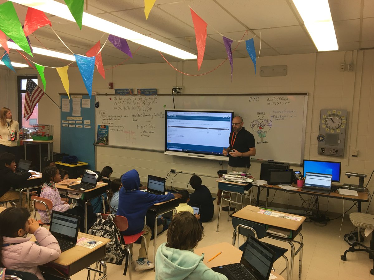 LewisBeeNews's tweet photo. Thank you to the University of Delaware's own, Dr. Joshua Wilson, for coming to teach our fourth graders how to properly use the program, MI Write. Mr. Patton, you Rock for coordinating this effort!  #yayredclay @DrHeatherTowns2 @UDelaware @bilinguedoctora https://t.co/MvhnFdbJdk