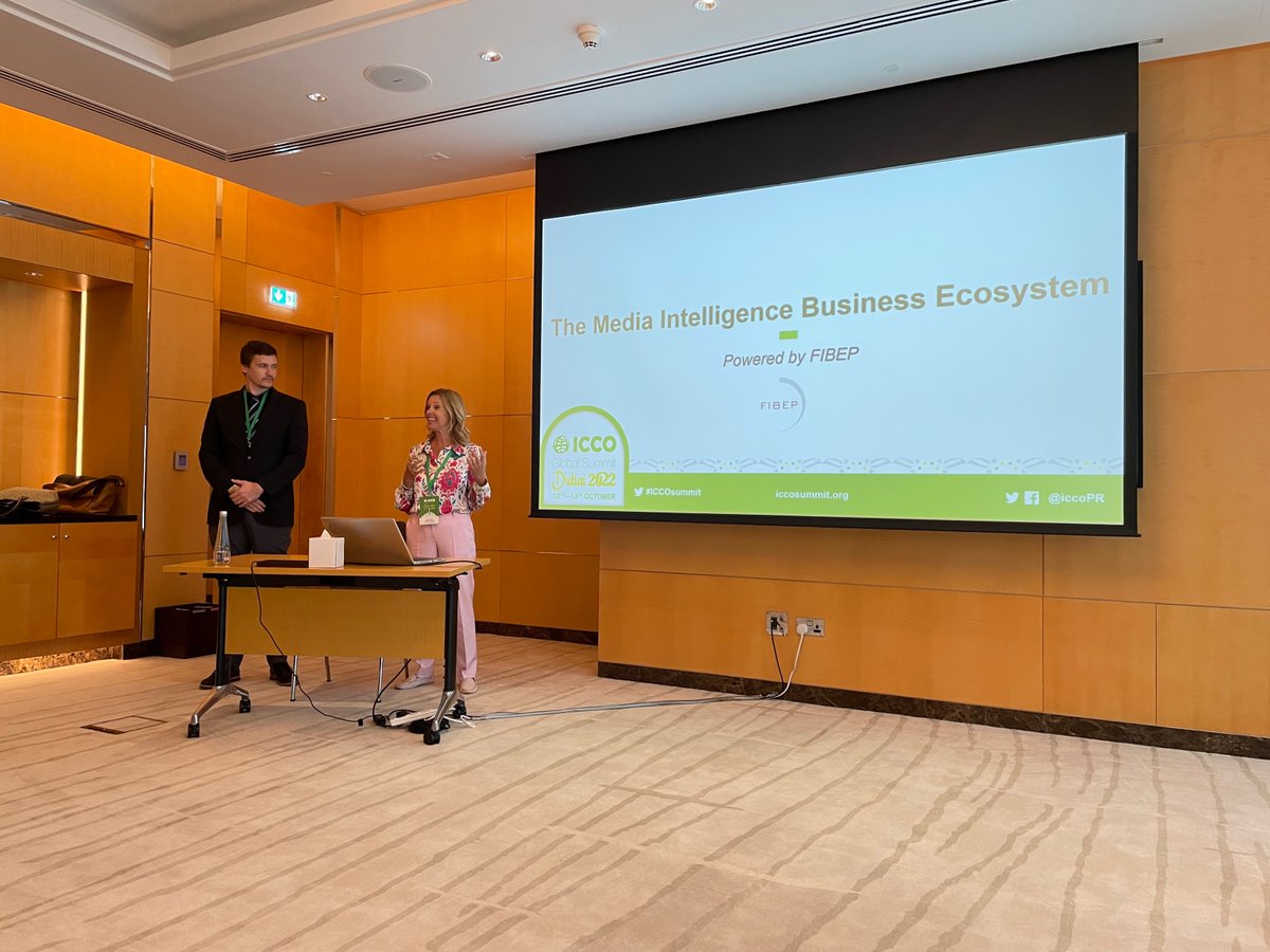 Earlier today, @SarahNahawi, Strategic Partnerships MENA at CARMA, discussed 'The Media Intelligence Ecosystem' at the #ICCOGlobalSummit with Johannes Burk from @PressReader.

@ICCOpr 
#mediaintelligence #mediamonitoring #PR #communications