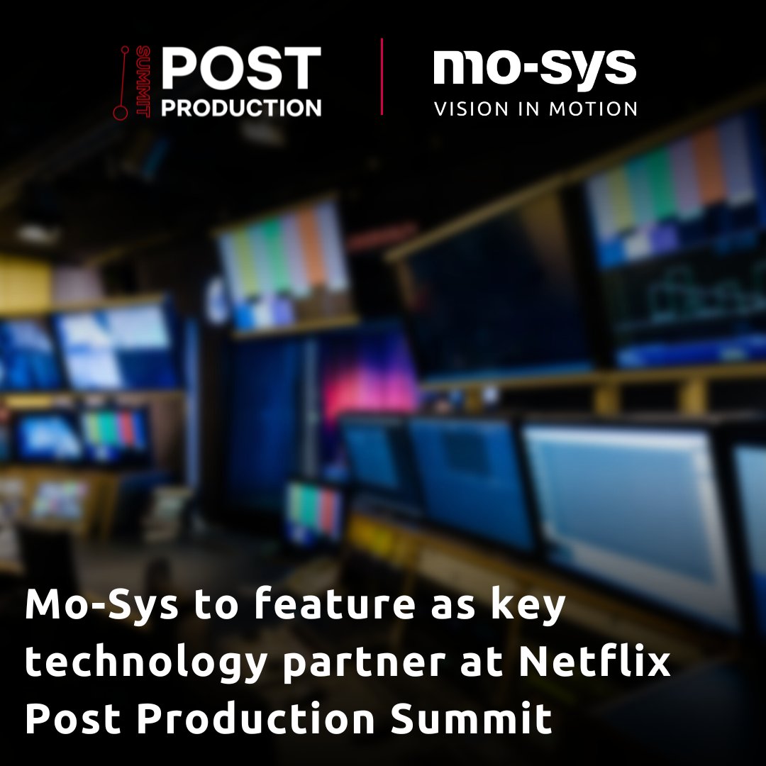 mo_sysLab's tweet photo. Mo-Sys is proud to announce its collaboration with @netflix, and its involvement as a technology partner at the new Post Production Summit taking place at the Netflix production center in Madrid Content City. Read more: https://t.co/n4nIXYmrgQ @NetflixES #NetflixSummit https://t.co/T2m28fZrSw