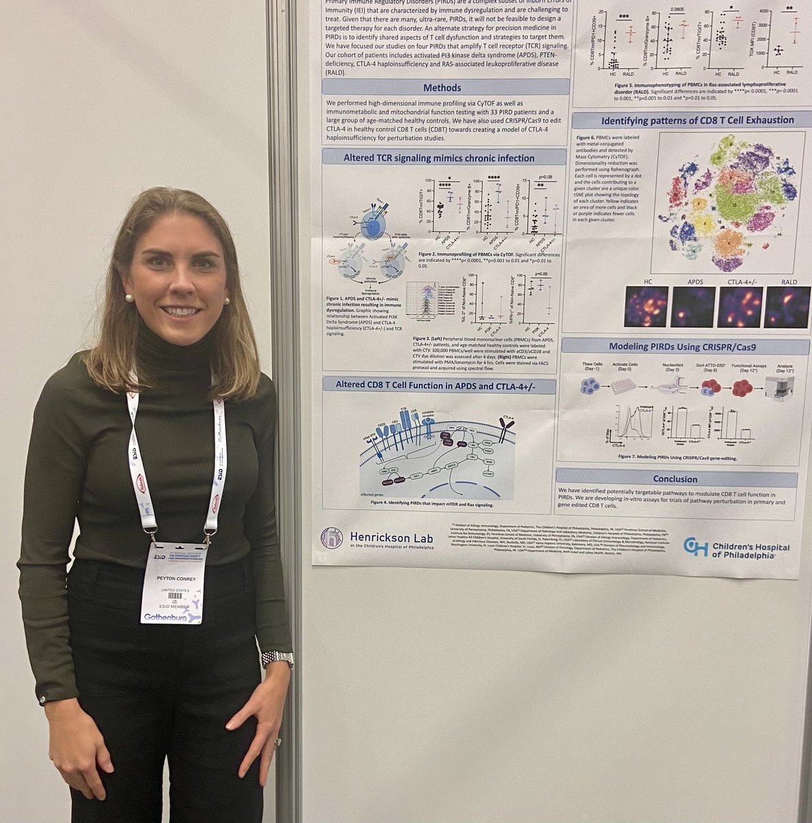 Between fantastic talks tomorrow, join <a href="/ConreyPeyton/">Peyton Conrey</a> at her fascinating poster delving into the impact of amplified mTOR activation on CD8 T cell function at #ESID2022!