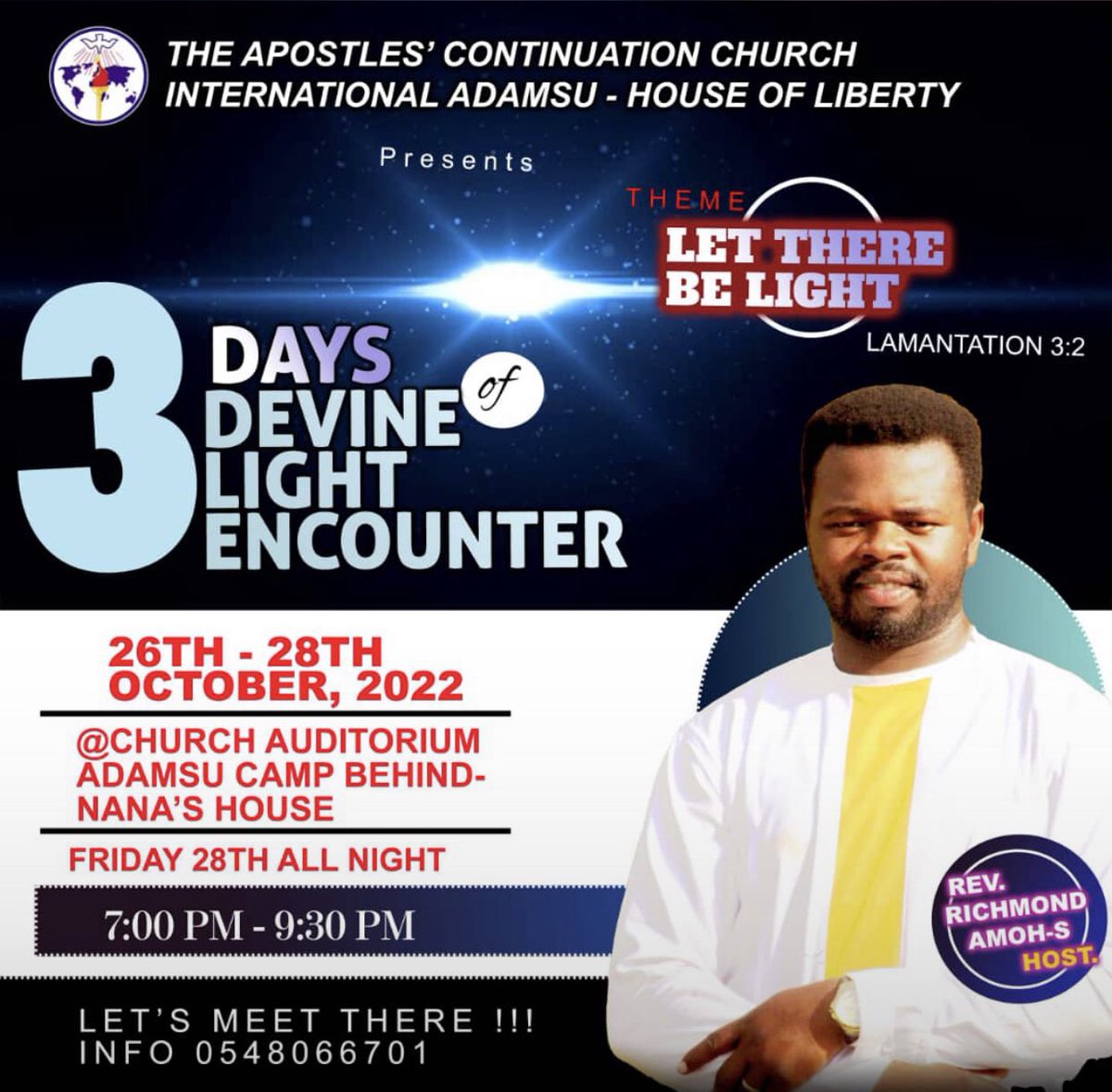 RAMforGod's tweet photo. Another HISTORY is about to be made.
BONDAGES are about to be broken.
Make a time to meet God and His prophet 😊🙏🏽 https://t.co/YJKbhKGPKS