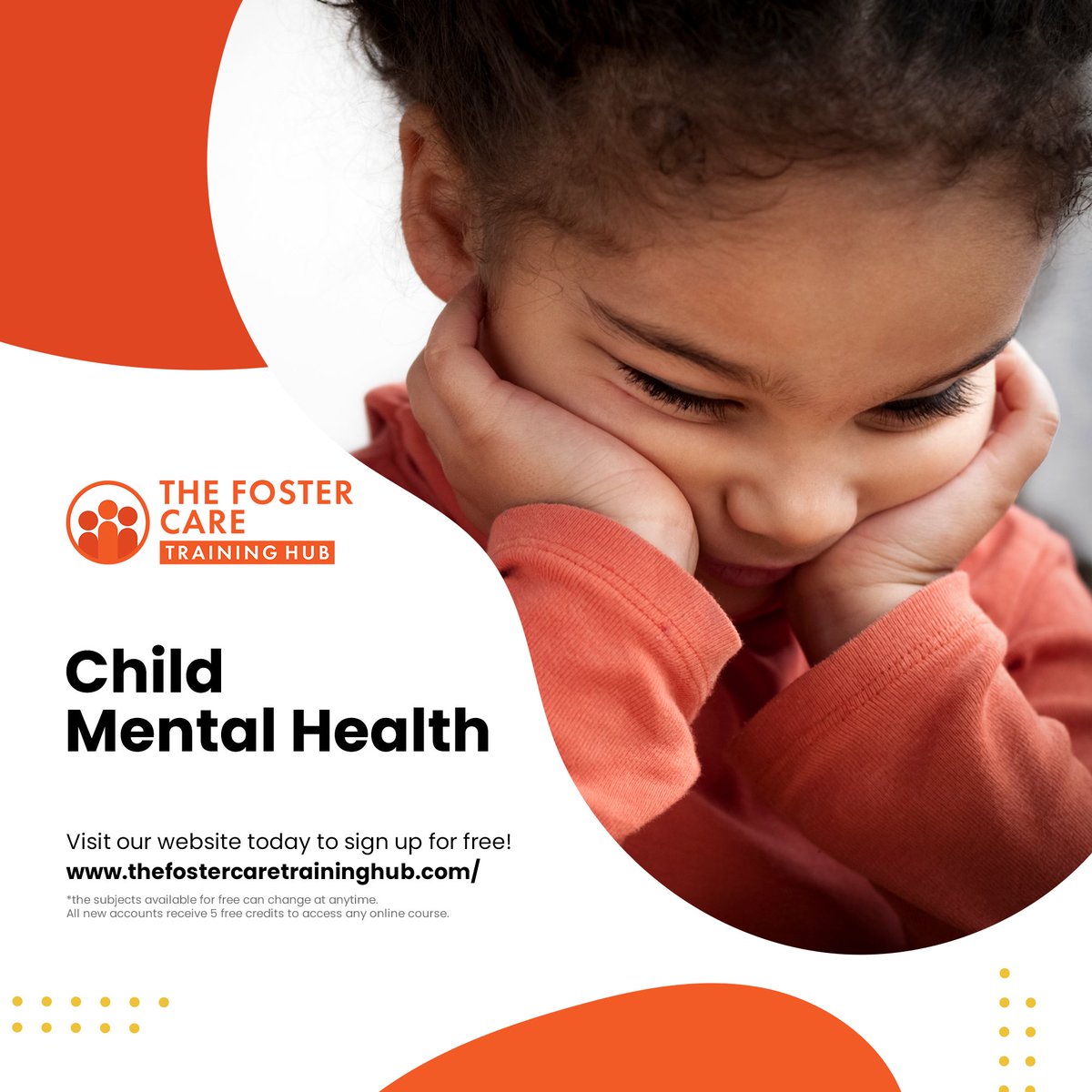 TrainingHubFOS's tweet image. Our specialist Child Mental Health course is FREE* for the next 4 weeks. Designed to help adults support young people to better understand their mental health, this course is also empowering for anyone 8+ to complete on their own. Sign up here: thefostercaretraininghub.com