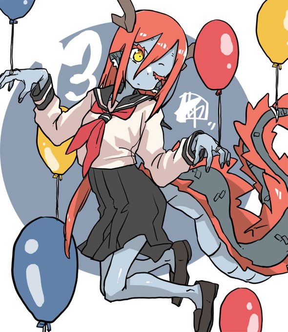 何日続くかな。今日は風船と龍神ちゃんでした。また年をとりました。 