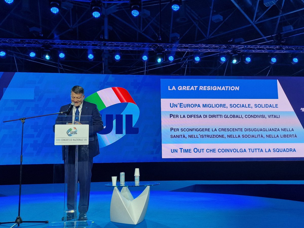 UILofficial's tweet image. #Bombardieri: TIME OUT, fermiamoci. Con coraggio e determinazione ragioniamo sugli obiettivi che il Sindacato vuole raggiungere. Andiamo oltre il lavoro e ridefiniamo insieme i valori della società di domani.  @PpBombardieri #piùdirittimenodisuguaglianze