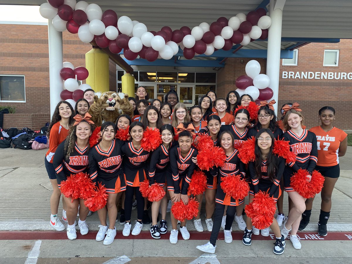 Thanks for having us <a href="/BburgCougars/">Brandenburg Cougars</a> We loved cheering 📣 your students to school yesterday morning! <a href="/TravisMSBobcats/">Travis Bobcats</a>