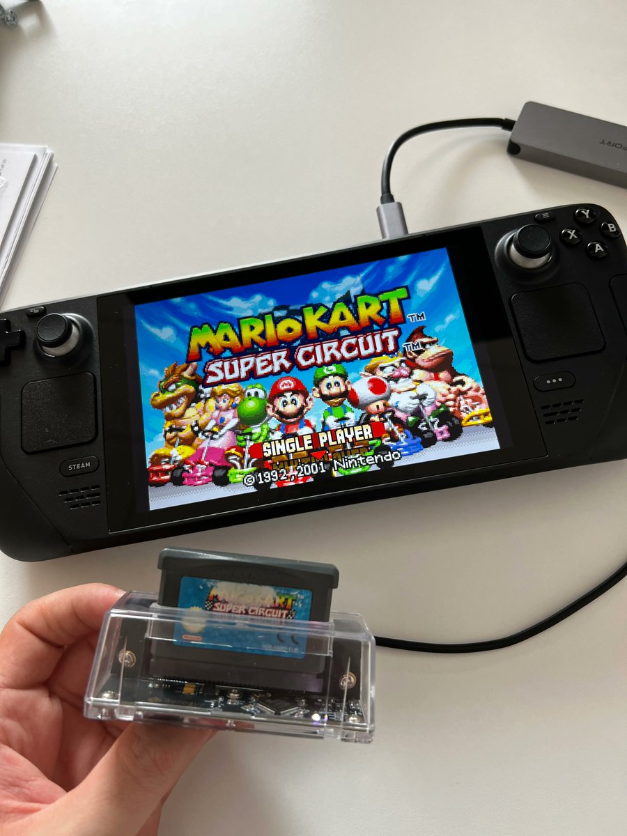 It’s official - enjoy your childhood cartridges, now on SteamDeck! Today we validated at the office that GB Operator and the Operator app are fully compatible with Steam OS and run impeccably on SteamDeck. This makes the experience fun and portable, we're happy to support it 💪🏻