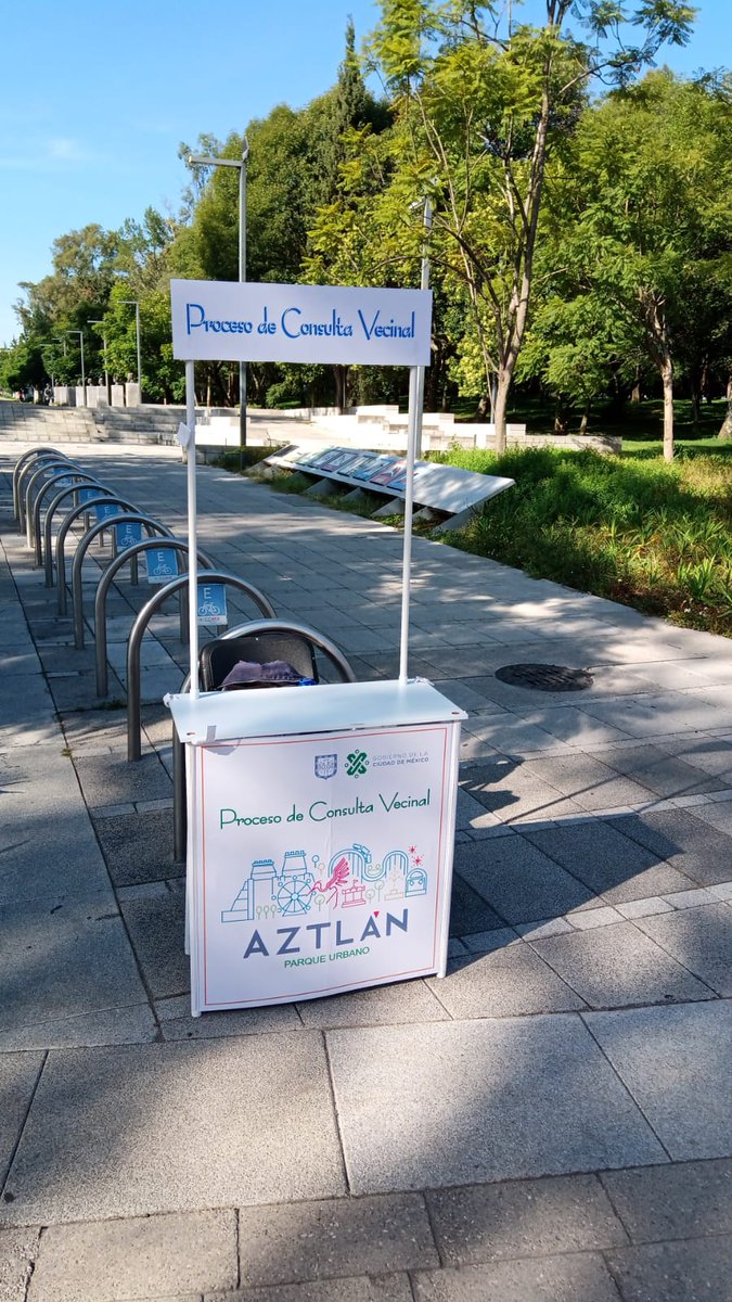 PCV_Aztlan's tweet photo. Buenos días, el día de hoy estaremos brindando información sobre el Parque Urbano Aztlán en el Bosque de Chapultepec hasta las 17:00 h. https://t.co/RD1ZSqsagR