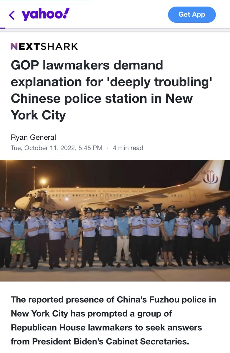 BIGDADDYWIL's tweet photo. You can’t make this stuff up. A foreign country has a police station in NY. The Left has lost its mind. https://t.co/xDOExfkPbu