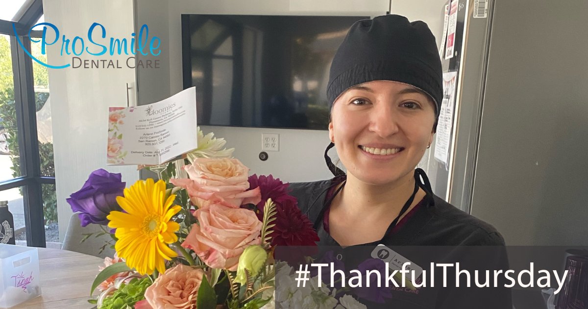 ProSmileDental2's tweet photo. We appreciate our patients so much! Thank you for your thoughtfulness!

#ThankfulThursday #CosmeticDentist #CosmeticDentistry #FamilyDentist #CerecCrowns #SameDayCrowns #BestDentist #GentleDentist #DanvilleDentist #Danville #DanvilleCA #SanRamon #ProSmileDentalCare https://t.co/7x2SGTre8h