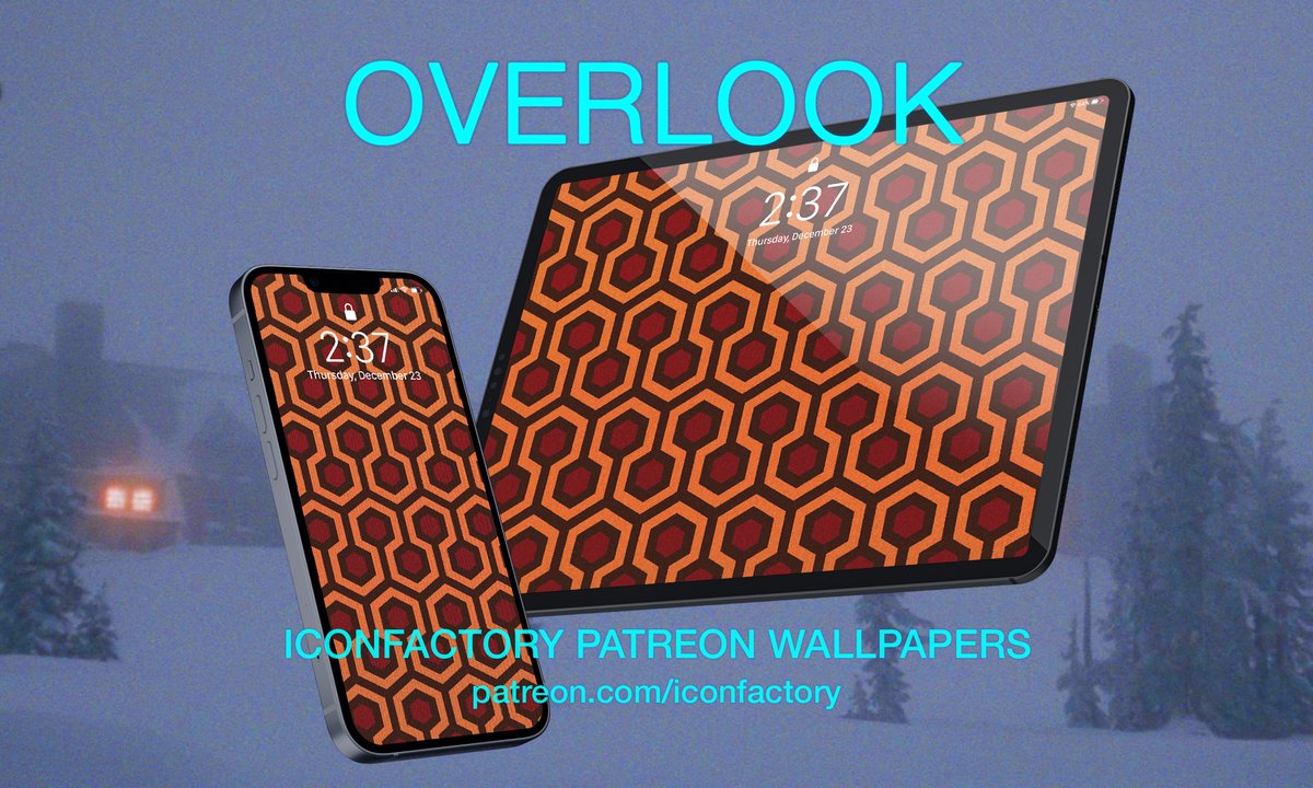 "All work and no play..." 

Sport a sample of David Hicks’ iconic textile design made famous as the Overlook Hotel carpeting in Stanley Kubrick’s ‘The Shining’ 😈

On Patreon &amp; <a href="/wallaroo_app/">Wallaroo</a> - patreon.com/iconfactory
