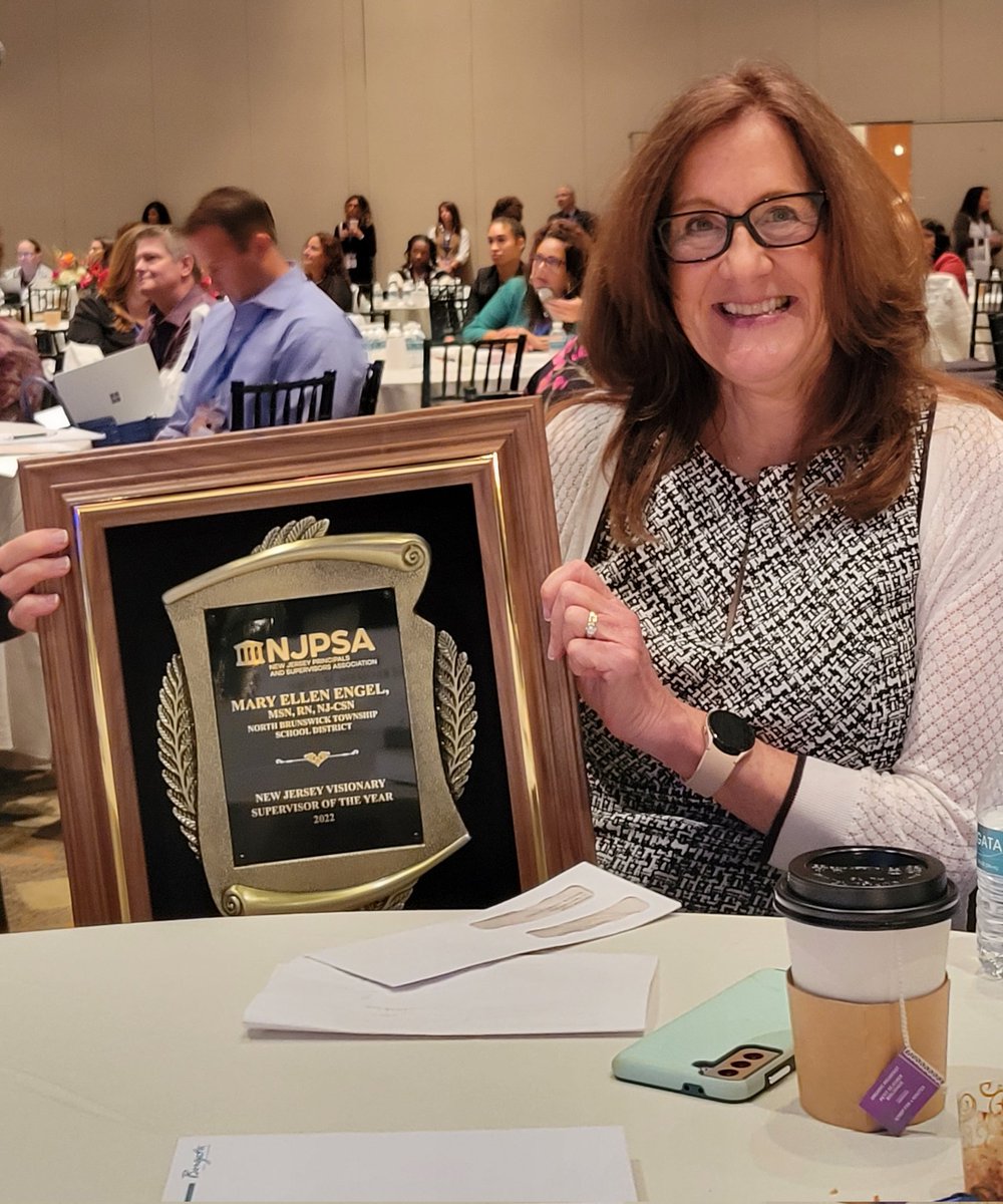 NBTPreschool's tweet photo. Congratulations @_MaryEllenEngel. Our entire @nbtschools district is so proud of your well deserved award! #TrueNorthBrunswick #CelebrateSuccess #Collaboration #GoodNewsInNJSchools #NJPSAConf2022 https://t.co/1OQy1CYE2y