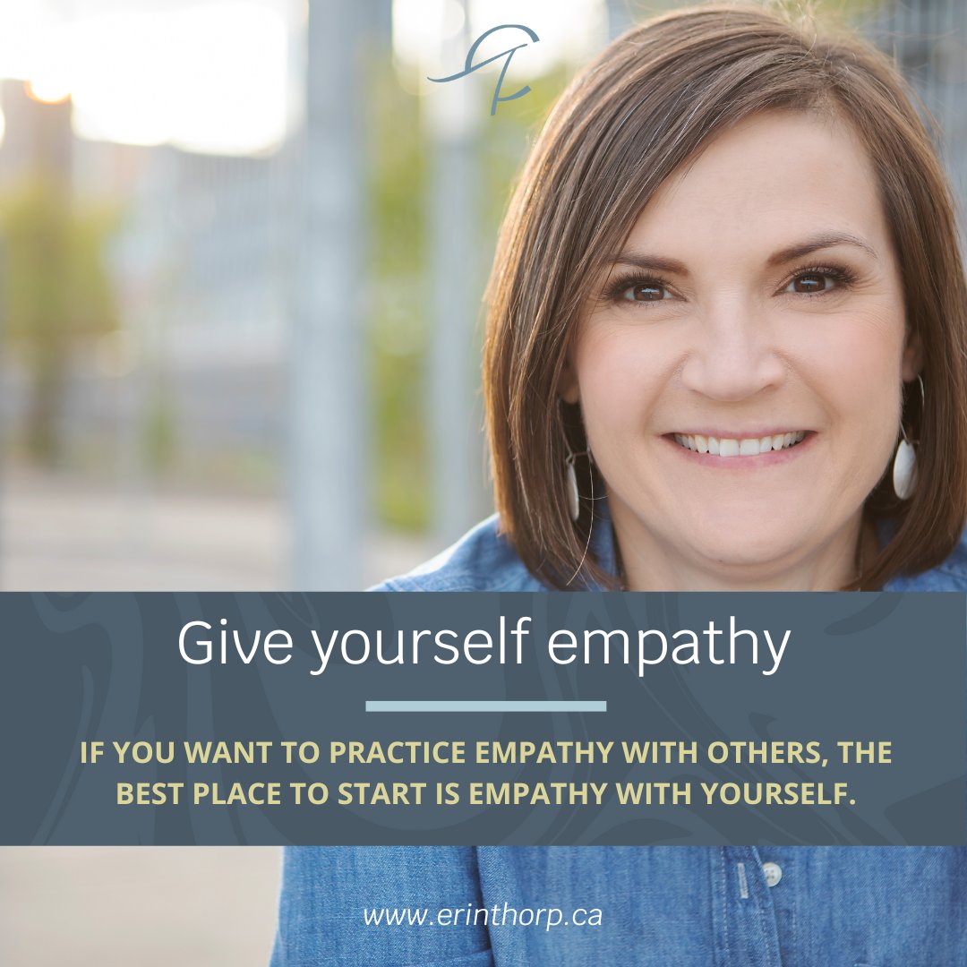 "Empathy starts with empathy for self before you can provide empathy to others".

Join me, starting on November 1, in a six-month mental fitness bootcamp that provides you with the tools and support to find empathy for yourself. 

DM me today to sign up.