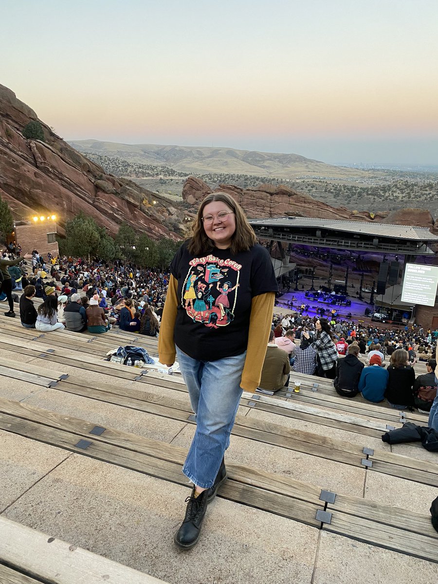 finally fulfilled my dream of seeing a show at red rocks 🤩🤩🤩