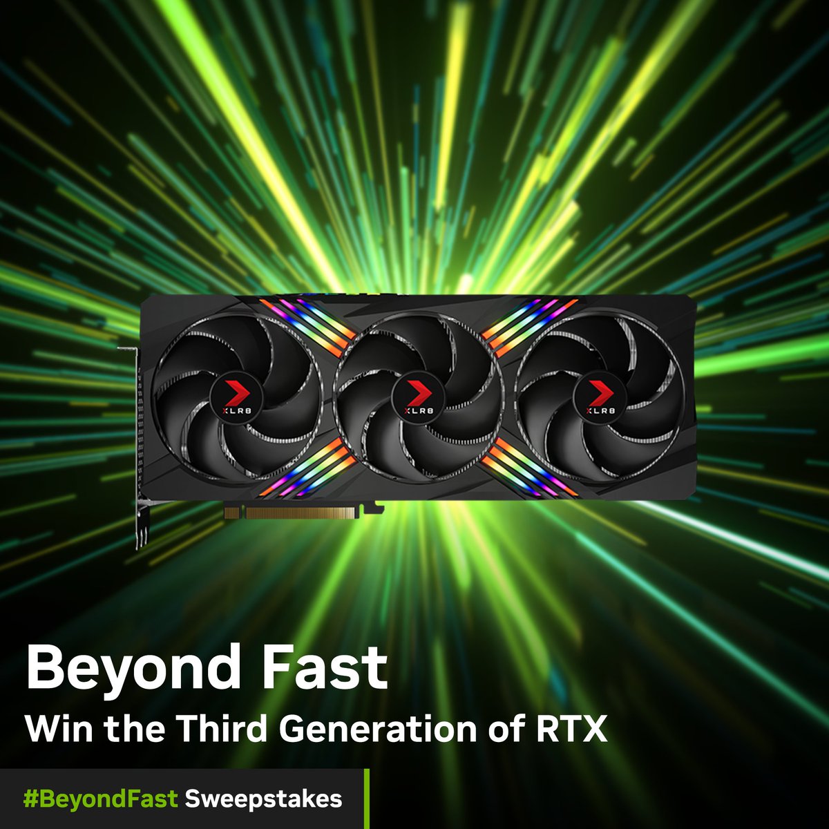 Today’s #BeyondFast GeForce RTX 4090 Partner Spotlight: @PNYTechnologies Key Features: ⚫ Triple Fan Coolers ⚫ EPIC-X RGB Lighting ⚫ Dual Ball Bearing Fans Want your chance to win this card? 1. RT this post 2. Reply with your favorite PC Game of all time.