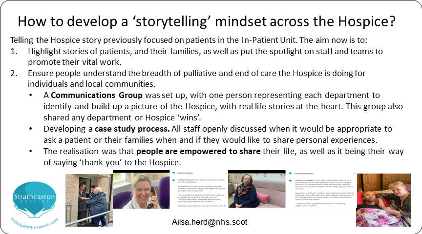 Palliative_Scot's tweet photo. Poster 51 #SPPCPosterParade22 The power of storytelling: building up a team mindset to tell the Hospice story @edstrathcarron @strathcarron1 https://t.co/PAuCKeDGvK