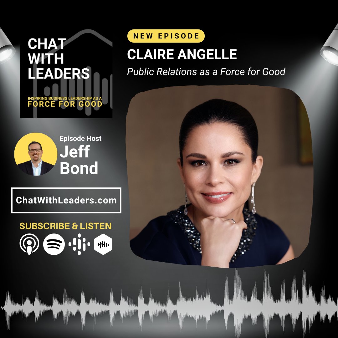 It was such a gift to be invited by @jeffbond1234 on <a href="/ChatWithLeaders/">ChatWithLeaders</a>. Jeff made it incredibly easy to have a candid exchange about conducting business with care: 
chatwithleaders.com/jeff-bond/publ…

#PRForGood #thoughtleadership #podcast