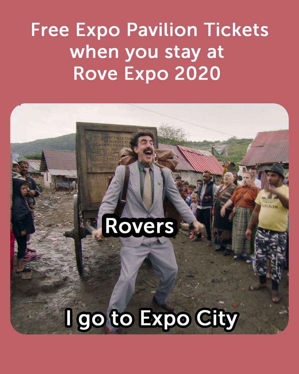 That’s right! Pack your bags because it’s time to explore the Expo again! 

We are giving away Pavilion tickets to everyone who stays with us at the Rove Expo 2020 hotel. 

Link in bio! 

#offer #Rove #Rovehotels #Travel #Offer #deal #Staycation #Expo #Expo2020 #Expocity #dubai