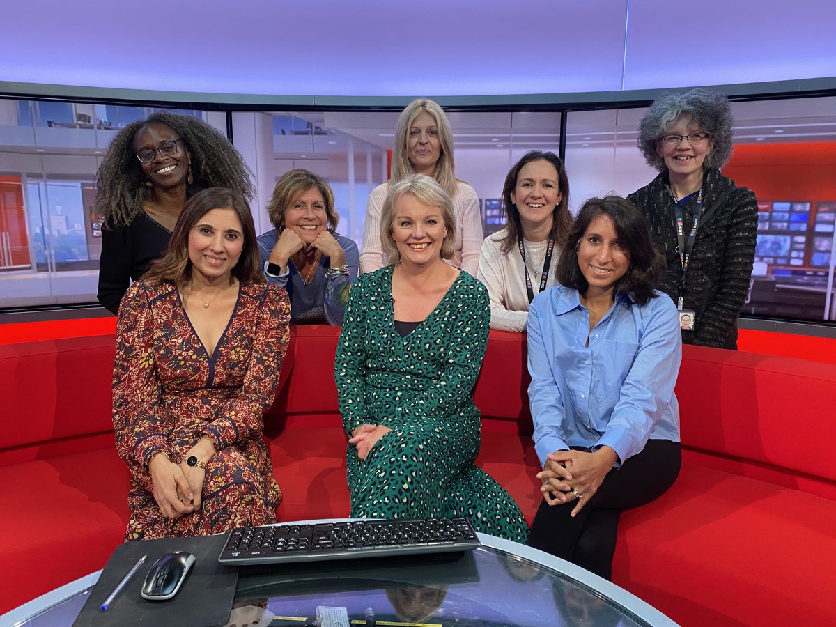 ⁦<a href="/bbcmtd/">BBC Midlands</a>⁩ brought to you by only “girls allowed” The men are outnumbered today (mind you, we had to get a man to take the photo)!
