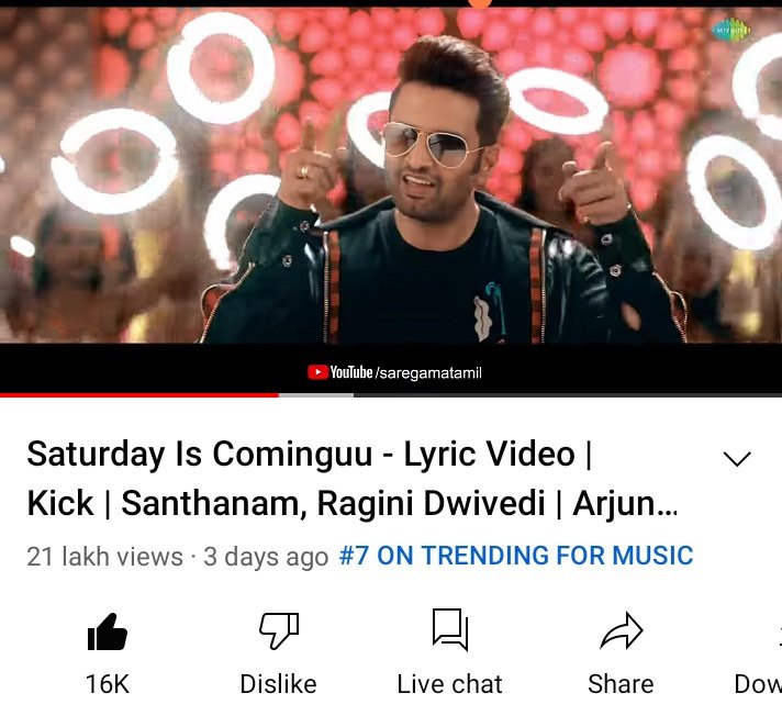 SantaSatham5's tweet photo. @iamnaveenraaj #SaturdayIsCominguuu

#7 on Trending for music

 ➡️ https://t.co/2sIuzPBotU…

#SantasKick
#kick

Vibe mood is  the loop mood 😇
#kickfirstsingle
#santa15
#santhanam https://t.co/LarXoN8csD