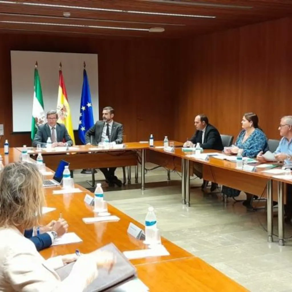 InmaGallardoPi1's tweet photo. Productiva reunión de los Consejeros @RamonFPM    de  @MedioAmbAND  y Jorge Paradela de    @IndustriaAnd, viceconsejeros @sarjonaj  y Vielba Gómez con los D. T.  y los técnicos.
Gracias @ToniRamrez la coordinación entre nuestras D.T marcan el rumbo del éxito en la gestión. https://t.co/wtks1kZr4a