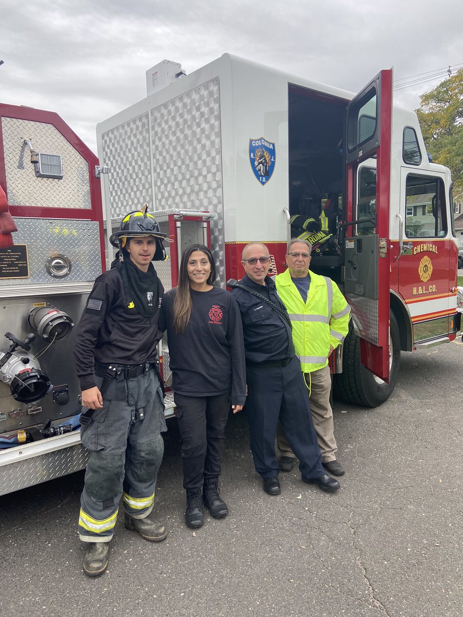 Thank you Colonia Fire Department for teaching us about fire safety during Fire Prevention Week.