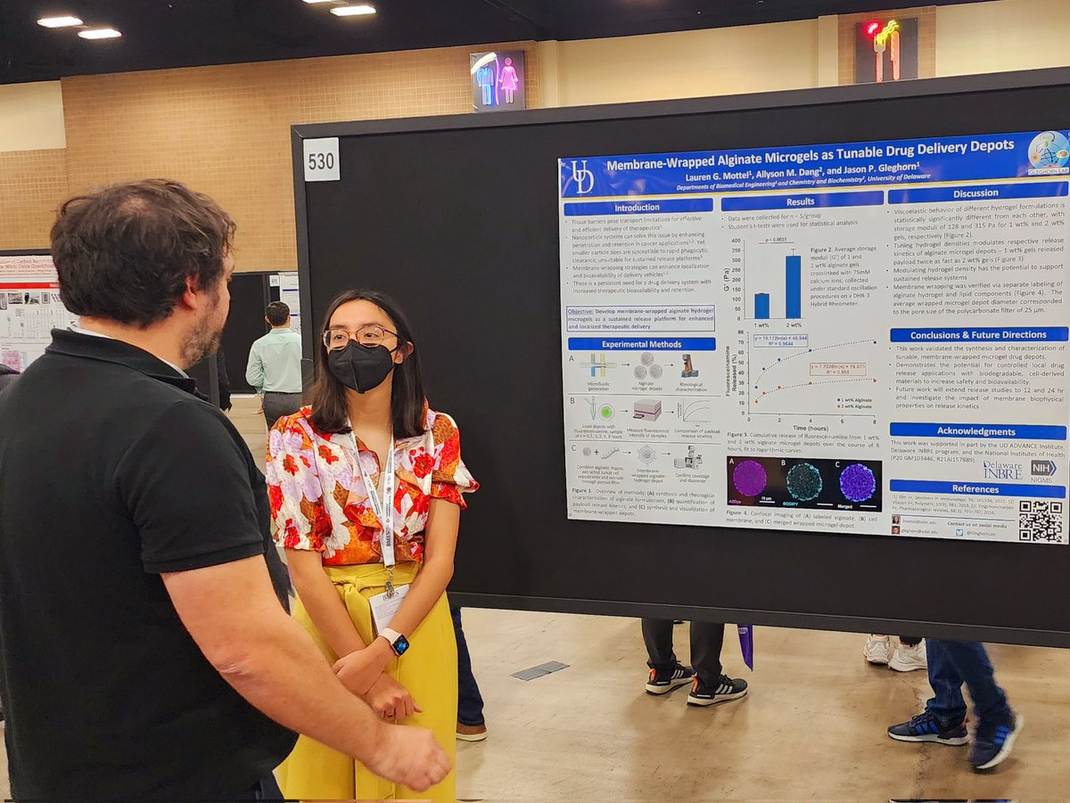 udbme's tweet photo. Informative and diverse presentations by faculty and students, about DEI and ABET, cartilage strain, alginate microgels and angiogenesis! #BMES2022 #udbme https://t.co/MpHpuD6hDd