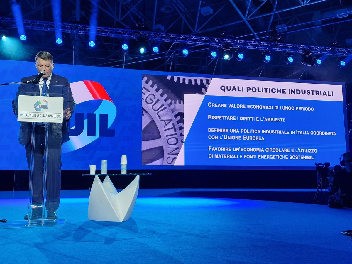 UILofficial's tweet image. #Bombardieri: Chiediamo politiche industriali coordinate con quelle europee che non puntino solo alla competitività, ma anche al rispetto dei diritti sociali e dell’ambiente. @PpBombardieri #piùdirittimenodisuguaglianze