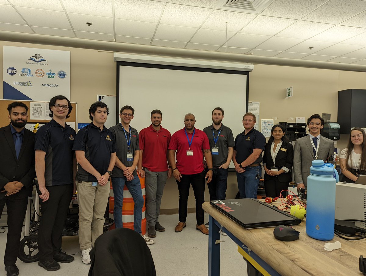 RAERrobotics's tweet image. We would like to thank @torcrobotics for stopping by our lab on Tuesday to give a presentation on what it would be like to work for them. There was so much to learn, and great connections to make as they&apos;ve hired previous #RAER alums. Hopefully we&apos;ll be sending students your way!