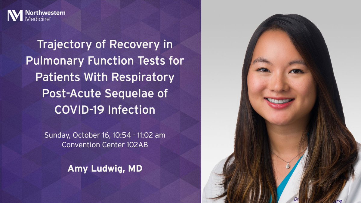 Don’t miss Amy Ludwig, MD (@amyludwigmd), at #CHEST2022 during her session, “Trajectory of Recovery in Pulmonary Function Tests for Patients with Respiratory Post-Acute Sequelae of COVID-19 Infection.” See other presentations here: breakthroughsforphysicians.nm.org/northwestern-m…