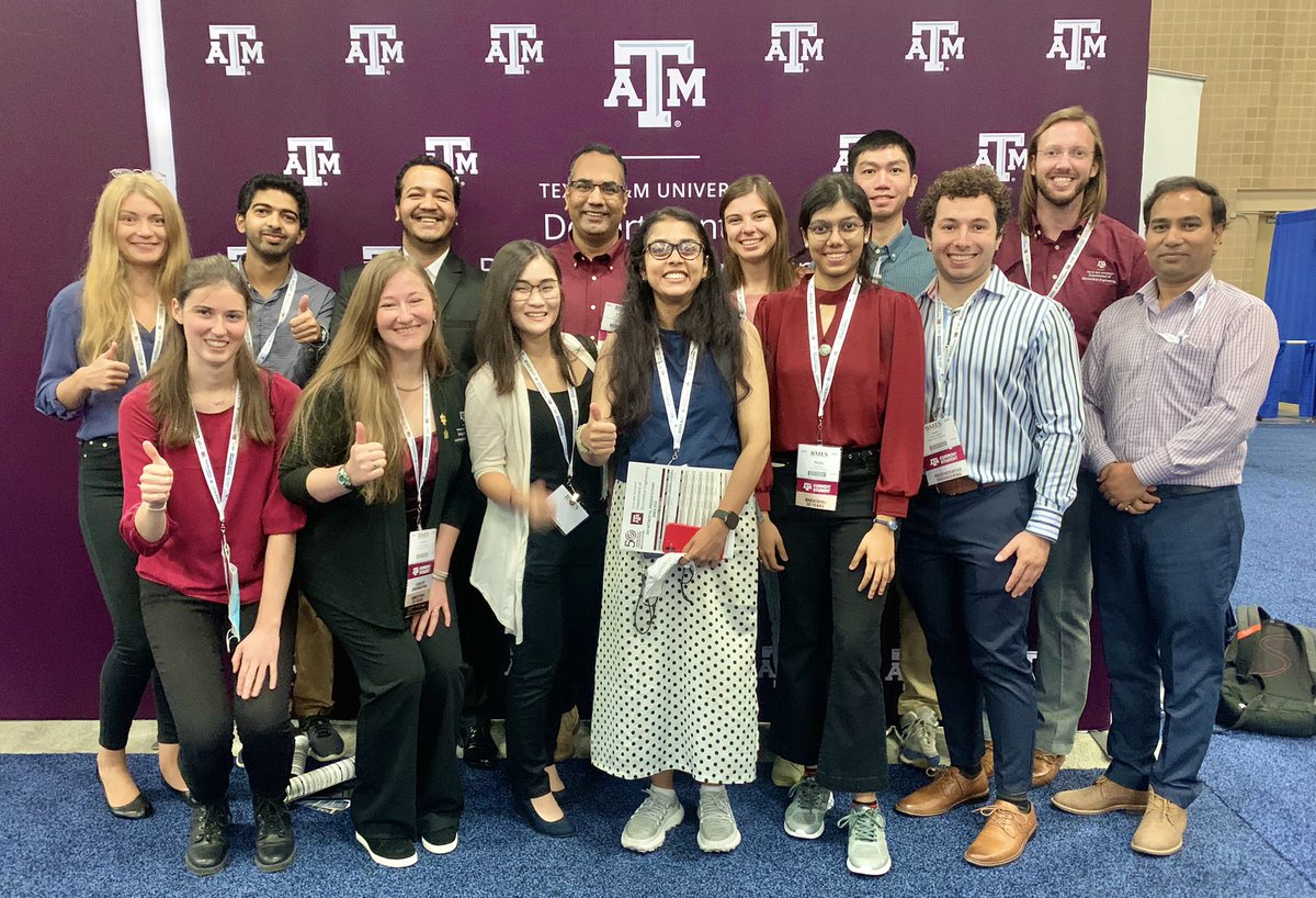 AKGaharwar's tweet photo. Super strong presence of Gaharwar lab members at #BMES2022 this week with 10 presentations! #TAMUbme #proudPI https://t.co/YSDA8Kkgxp
