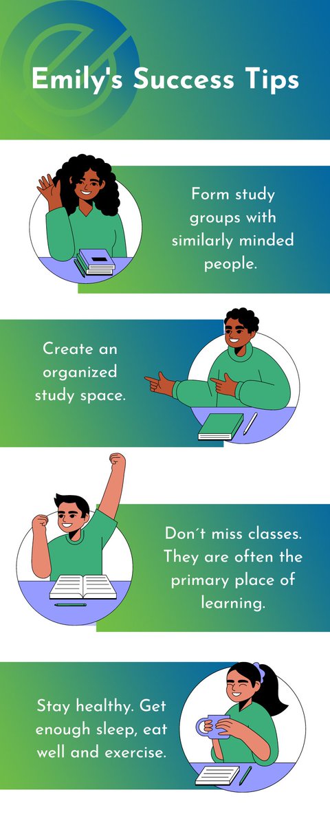 EGTechCollege's tweet photo. Emily's Success Tips💚

Here are a few tips to help create the best learning environment for YOU💙📝

#emilygriffithtechnicalcollege #emilygriffith #successtips https://t.co/hGLW8eQ114