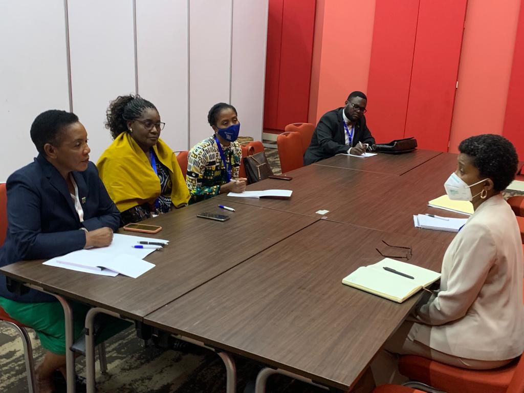 PMNCH's tweet photo. Excellent meeting at #IPU145 Assembly between Hon. Nelly Mutti, Speaker of @Legislaturezm and @PMNCH. Concrete discussions on how we can reach women, children and adolescents in the most remote areas. #PartnersforChange https://t.co/QOXJHJgNBG
