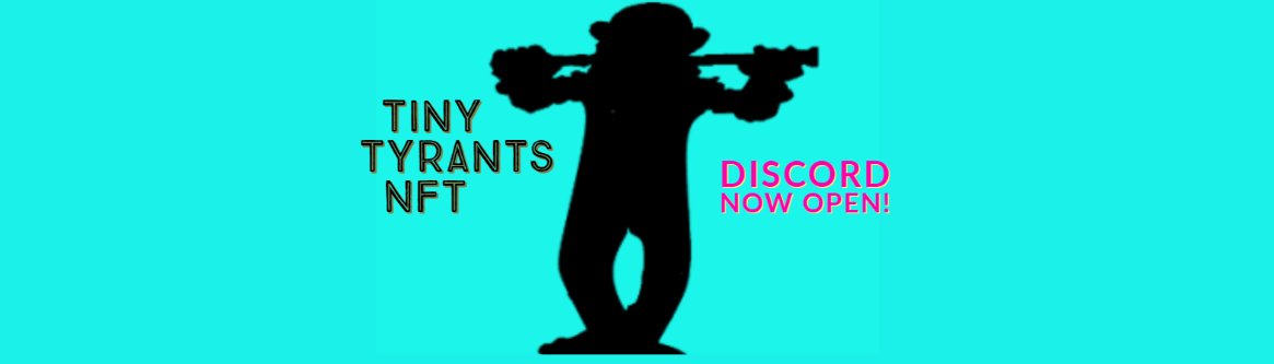 The Tiny Tyrants Team has vast talent and experience to bring to the Solana space. We are...

- Project owners 
- Collab &amp; Community managers 
- RL business owners 
- Alpha callers 
- Social media experts 
- Salesmen 
- Whale investors

Join our Discord➡️discord.gg/tmgC9gb4
