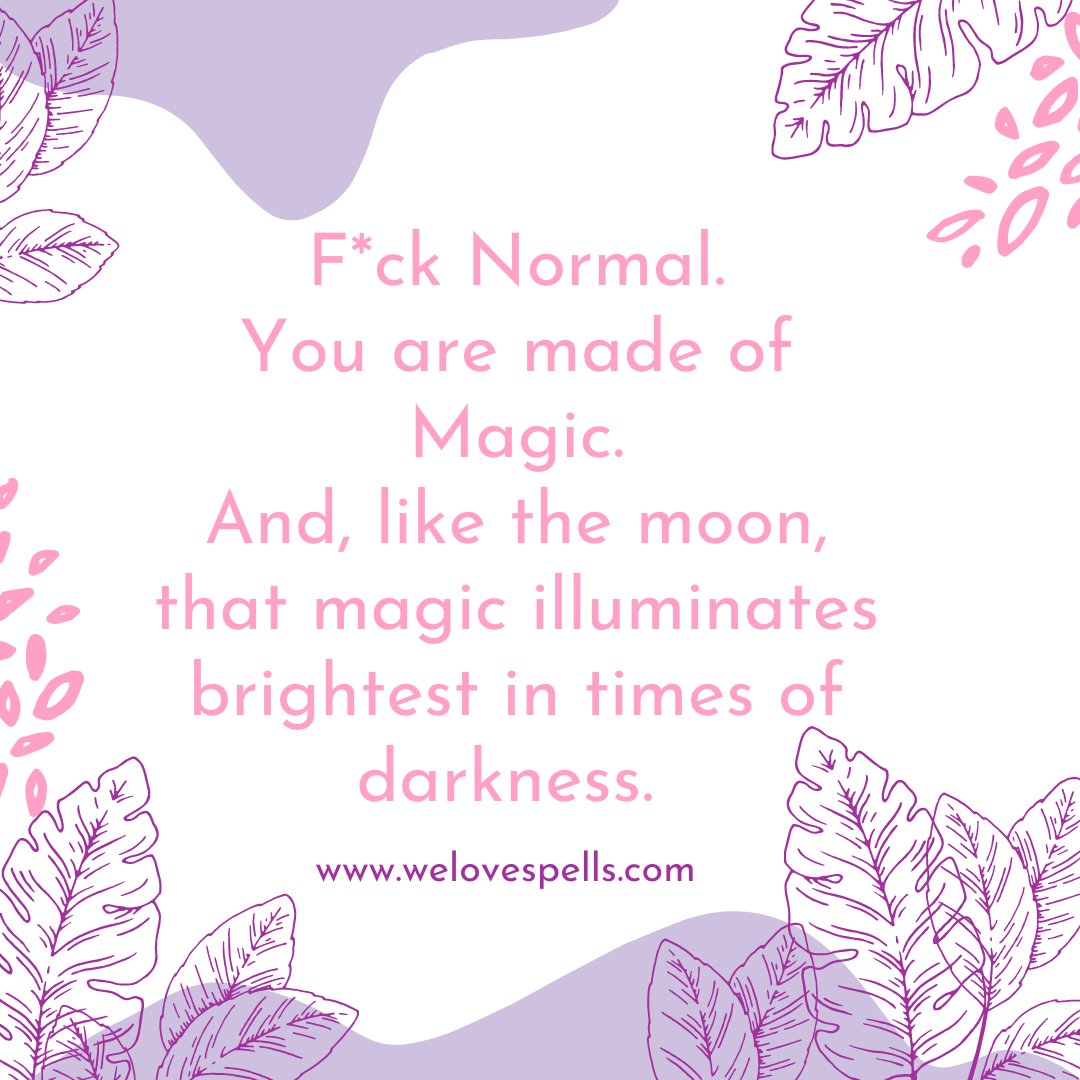PsychicValdene's tweet photo. F*ck Normal.
You are made of Magic.
And, like the moon, that magic illuminates brightest in times of darkness.
Visit us at https://t.co/UNCF5h8Fom
LINK IN BIO
.
.
.
#loveisblind #loveisblindnetflix #loveisblindmemes #netflix #netflixmemes #potions #datingmemes #datingmeme https://t.co/FkAtDHsCdu