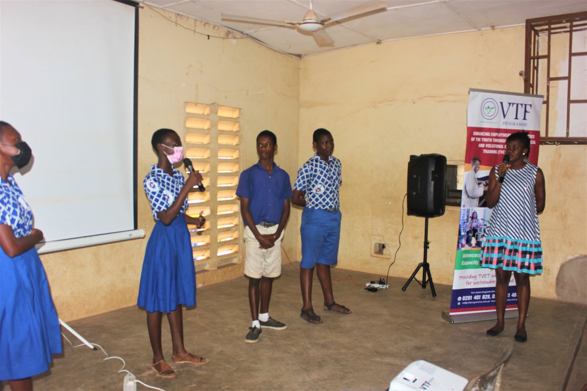 vtfprogramme's tweet photo. TVET Awareness Creation Program was organized for One Hundred and Twenty three (123) students of Immanuel Presby Basic School at Madina. https://t.co/oHIj6YLl0b