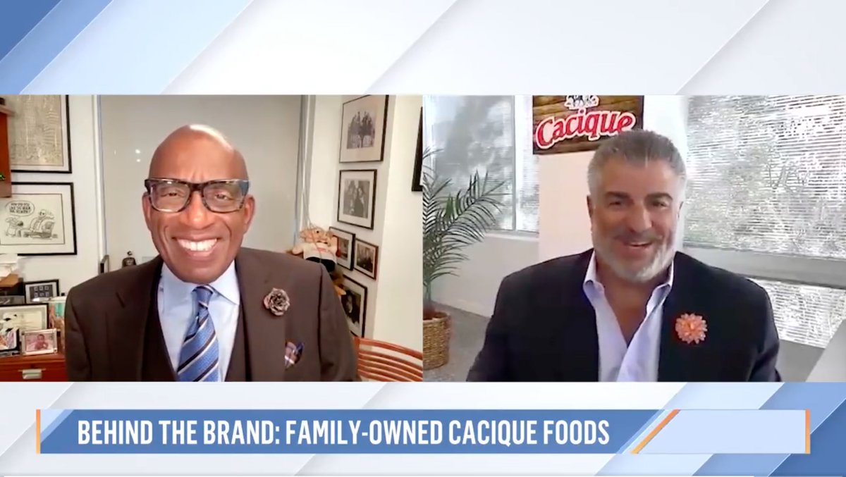 We’re proud to share Cacique Foods was featured in a segment on <a href="/TODAYshow/">TODAY</a> this morning. In honor of #HispanicHeritageMonth, our CEO shared a behind-the-scenes look at Cacique Foods with Al Roker.

We hope you’ll watch to learn more about our story: today.com/video/how-caci…