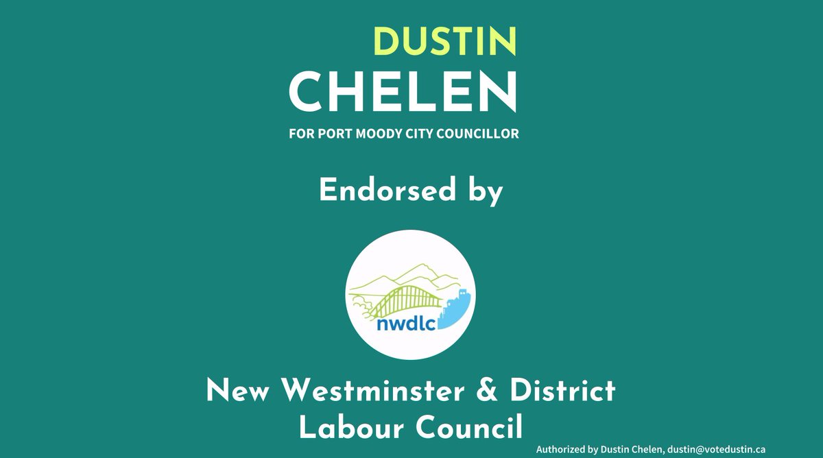 Thank you to <a href="/nwdlc/">NWDLC</a> for your support this election. Let's work together to build a better #portmoody.