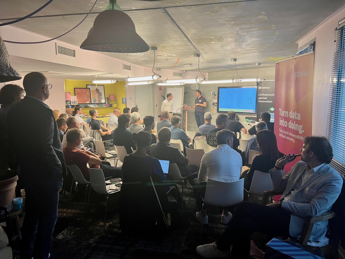 FGTECHTEAM's tweet photo. Aujourd’hui nous clôturons le #WAX  ROADSHOW à #Marseille !
Bravo à tous nos speakers,  nos partenaires @splunk , @NutanixFrance ,@HashiCorp ,  @PureStorage et évidemment à tous nos visiteurs !
On se retrouve bientôt sur d’autres événements 
#WAX #cloud #kubernetes #AWS https://t.co/Xf9HOfKKNI