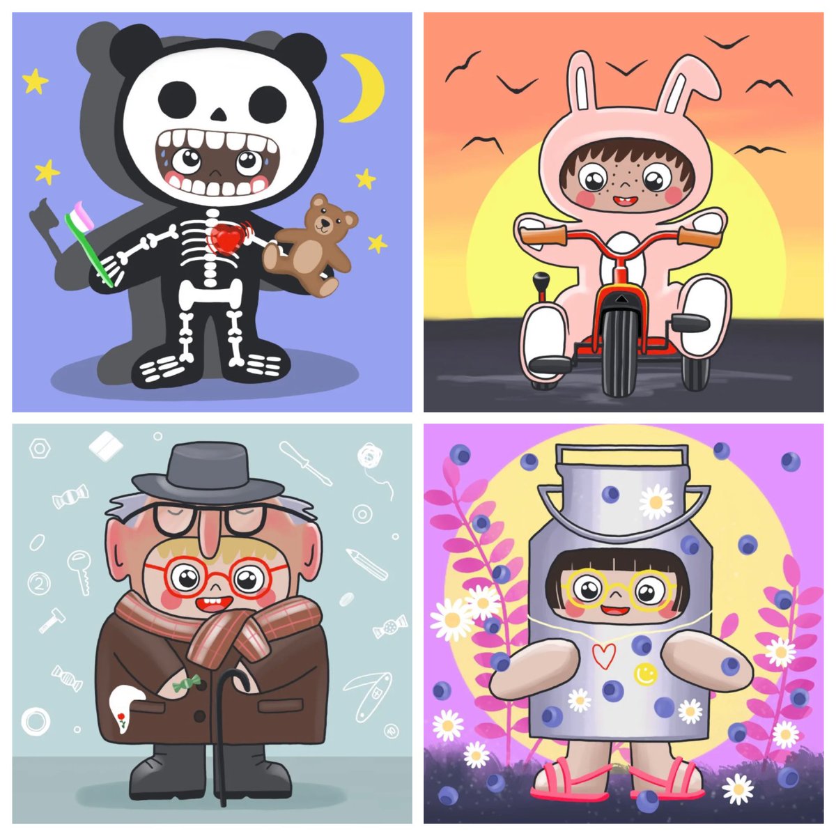 jayray7_eth's tweet image. ‼️ COLLECTION ‼️

🌎 100 Worlds of Children 🌏

It‘s about all the little and big things that make childhood so magical and special
💖🌈🦄🪄🎩🐇🤖👽🎃👻👾🐙🐯

61/100 minted
Floorprice: 0.04 $ETH

Thank u for every support! ❤️

These are the 4 new children: