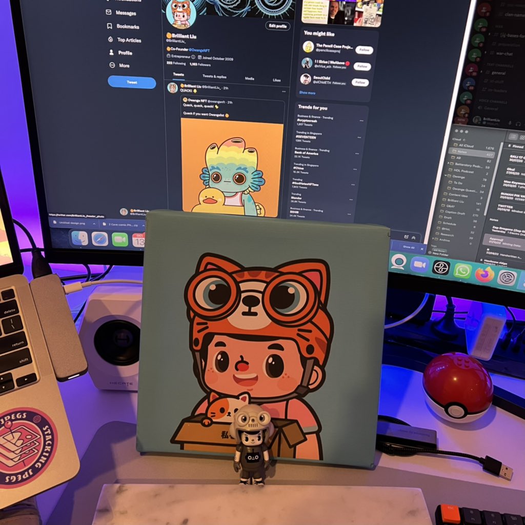 I haven’t been super active on Social Media lately because I’ve been busy moving into a new place.
-
Here’s a sneak peek of a bit of Owange in my office 🍊