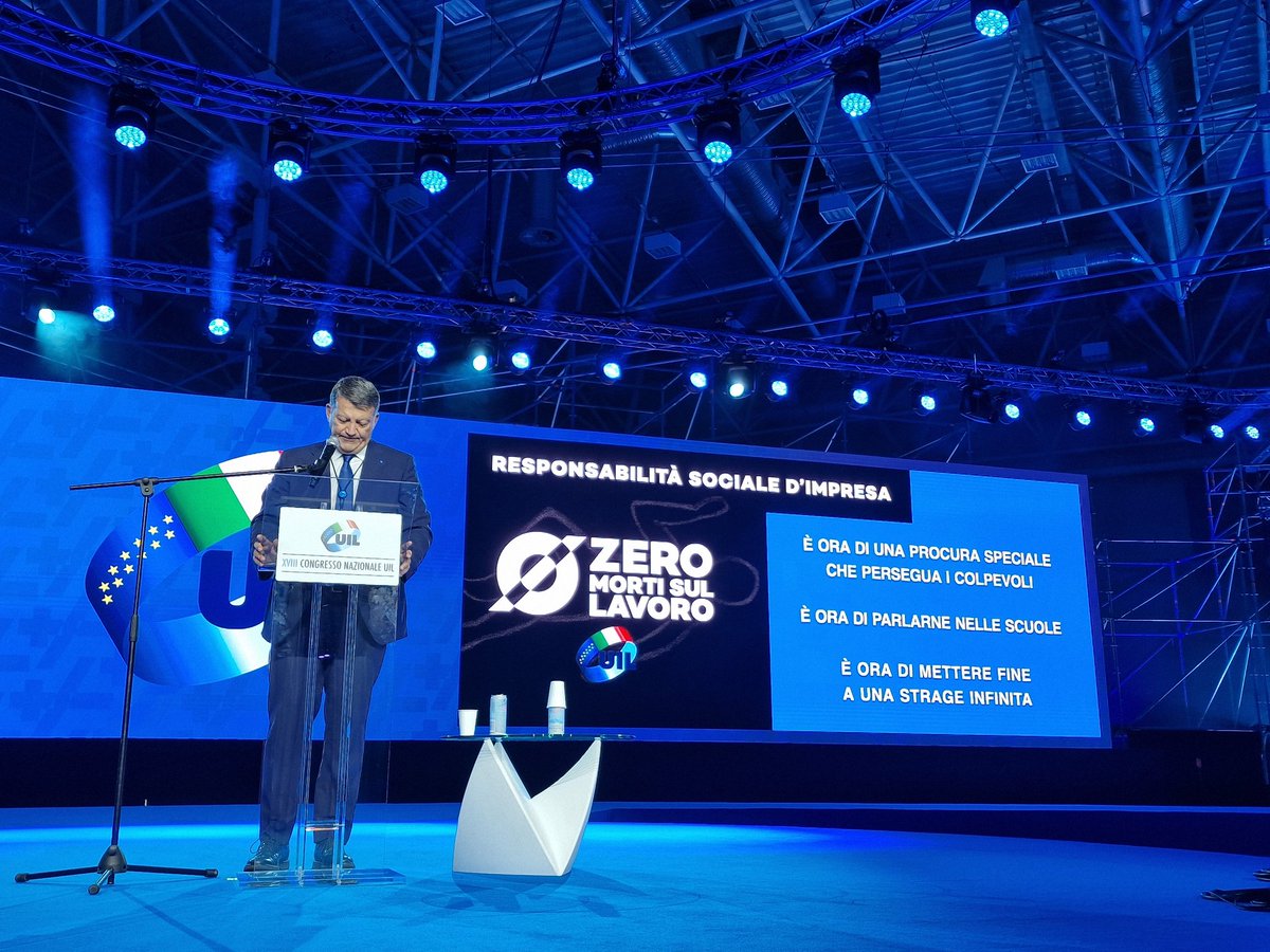 UILofficial's tweet image. #Bombardieri: È il momento di alzare la voce. Se vengono ignorate le norme sulla sicurezza non possiamo parlare di incidenti sul lavoro. Parliamo di OMICIDI e serve una procura speciale per perseguire i colpevoli. 
@PpBombardieri #piùdirittimenodisuguaglianze