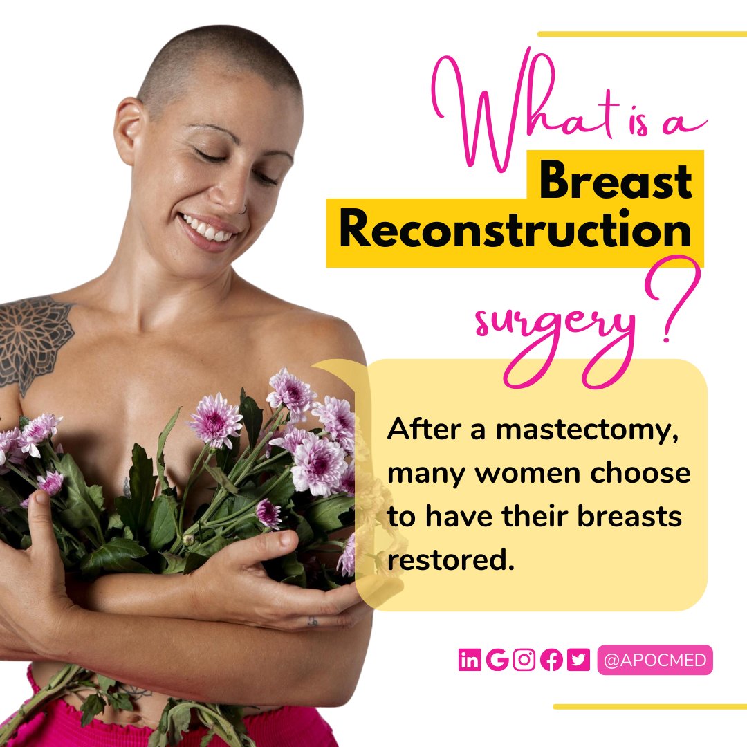 💡 What is Breast Reconstruction surgery? 👇 Open thread 👇

-Team APOC- 
#APOCPlasticSurgery #OrangeCounty #NewportBeach #breastcancersurvivor #BreastCancerAwarenessMonth #Pinktober #breastcancersupport #mastectomy #BreastReconstruction #flapreconstruction #implantreconstruction