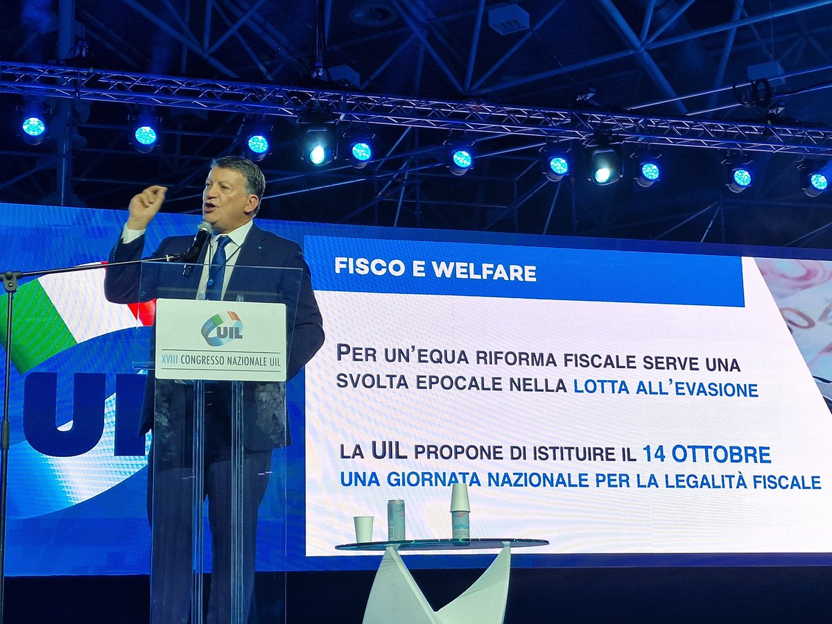UILofficial's tweet image. #Bombardieri: Proponiamo di istituire una giornata nazionale per la legalità Fiscale, nella quale ogni anno si illustri il valore civile dell’equità e della legalità fiscale.
@PpBombardieri #piùdirittimenodisuguaglianze