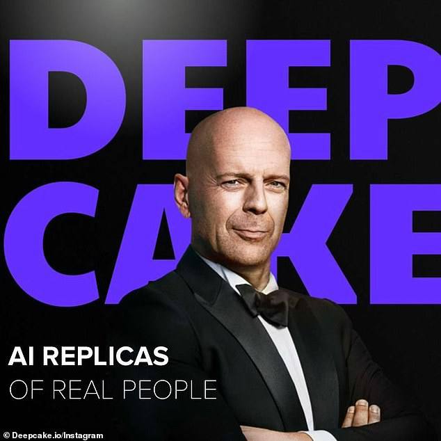 sephcadiz's tweet photo. Bruce Willis…the first #Hollywood star to sell his rights to the #tech firm #Deepcake, so he can be recreated using #AI technology https://t.co/REQsjCZEkw
#thought #idea #business #innovation #design #future #entertainment #writersblock #trends #socialmedia #memes https://t.co/IrfFVbBcQ9
