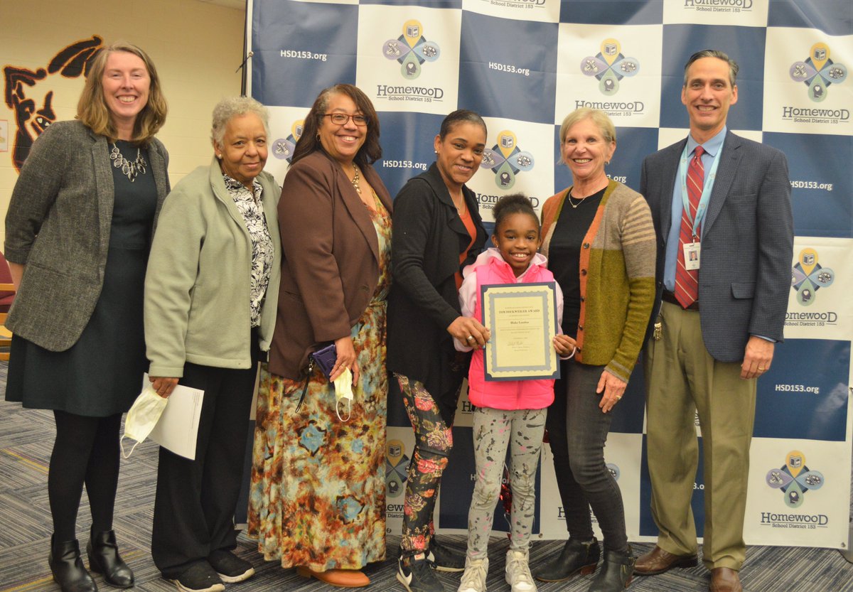Homewood153's tweet photo. Congrats to the recipients of the Tom Dockweiler Awards, presented to a student at each school who showed great academic improvement during the previous school year. You make us #153Proud 3rd-grader Oliver Green, 4th-grader Blake London and 8th-grader J. Jesus Antolin! https://t.co/QMjDr4INju