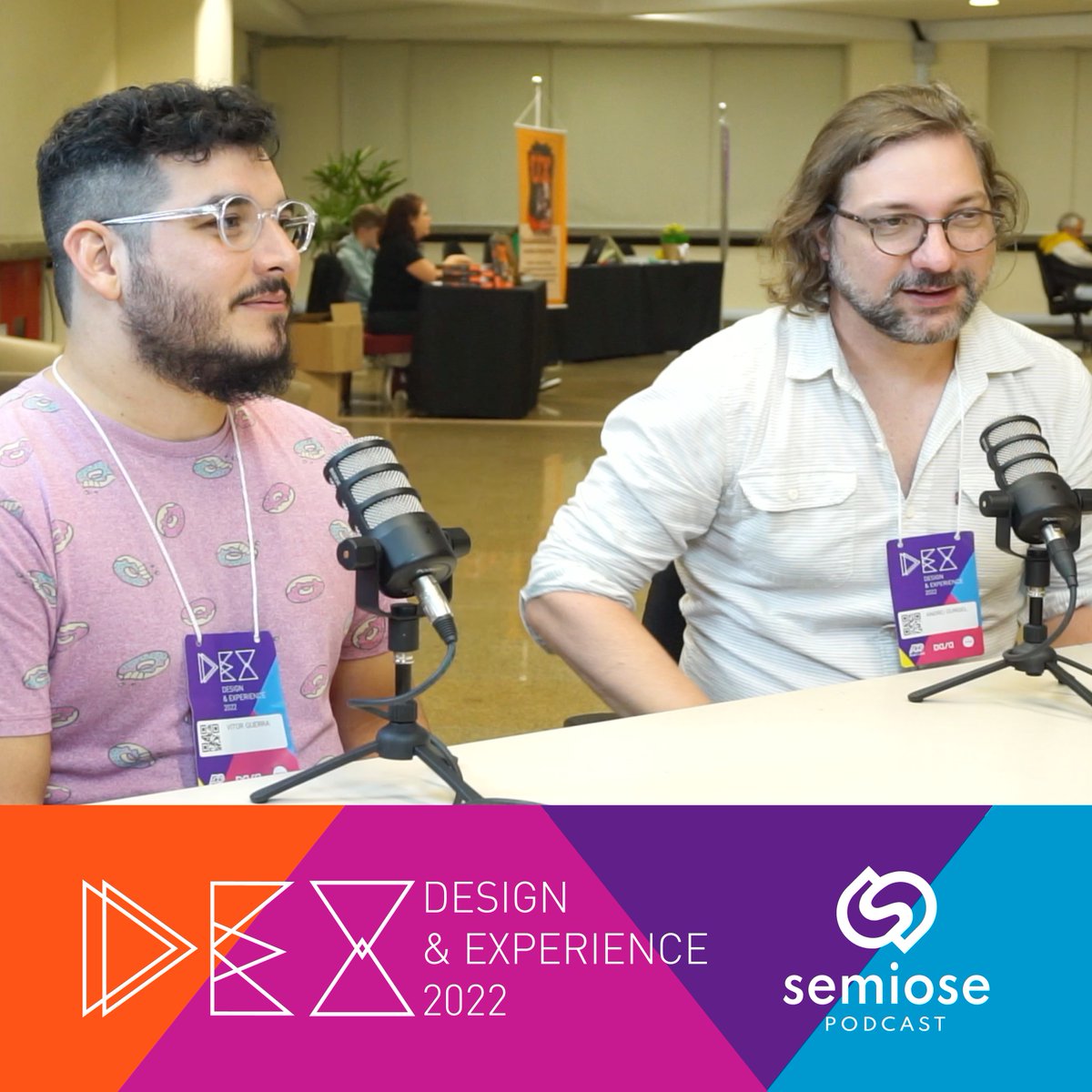 mergo_ux's tweet photo. Vem conferir o novo episódio do podcast Semiose, gravado lá na #DEXConf22: https://t.co/bZoyvLFMIn

O Semiose é o podcast do Luan Mateus e do David Arty sobre design, marketing e tecnologia, e desta vez receberam Vitor Guerra e Andrei Gurgel. https://t.co/k0NnxAisaI