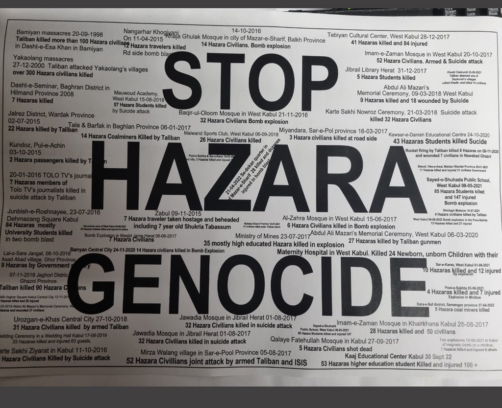#StopHazaraGenocide