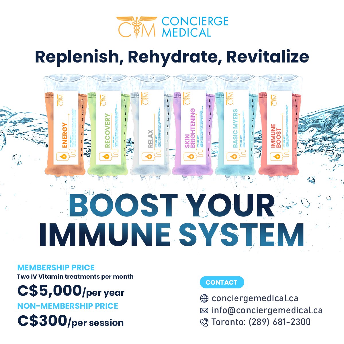 JusteraHealth's tweet image. ⚡️💉Flush your toxins and boost your immune system with IV Vitamin Therapy! 
📌For more information, or to book with one of our nurses, visit: conciergemedical.ca/ivvitaminthera…
📲(289) 681-2300
✉️info@conciergemedical.ca
#Toronto #Health #Wellness #healthcare